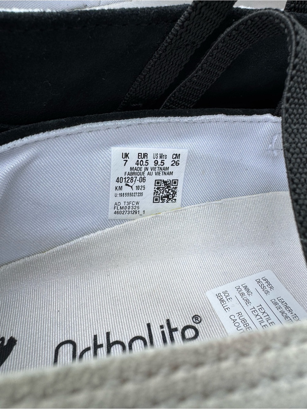 PUMA Women’s Black and Cream Ballet Sneaker Flats - Picture 5 of 10